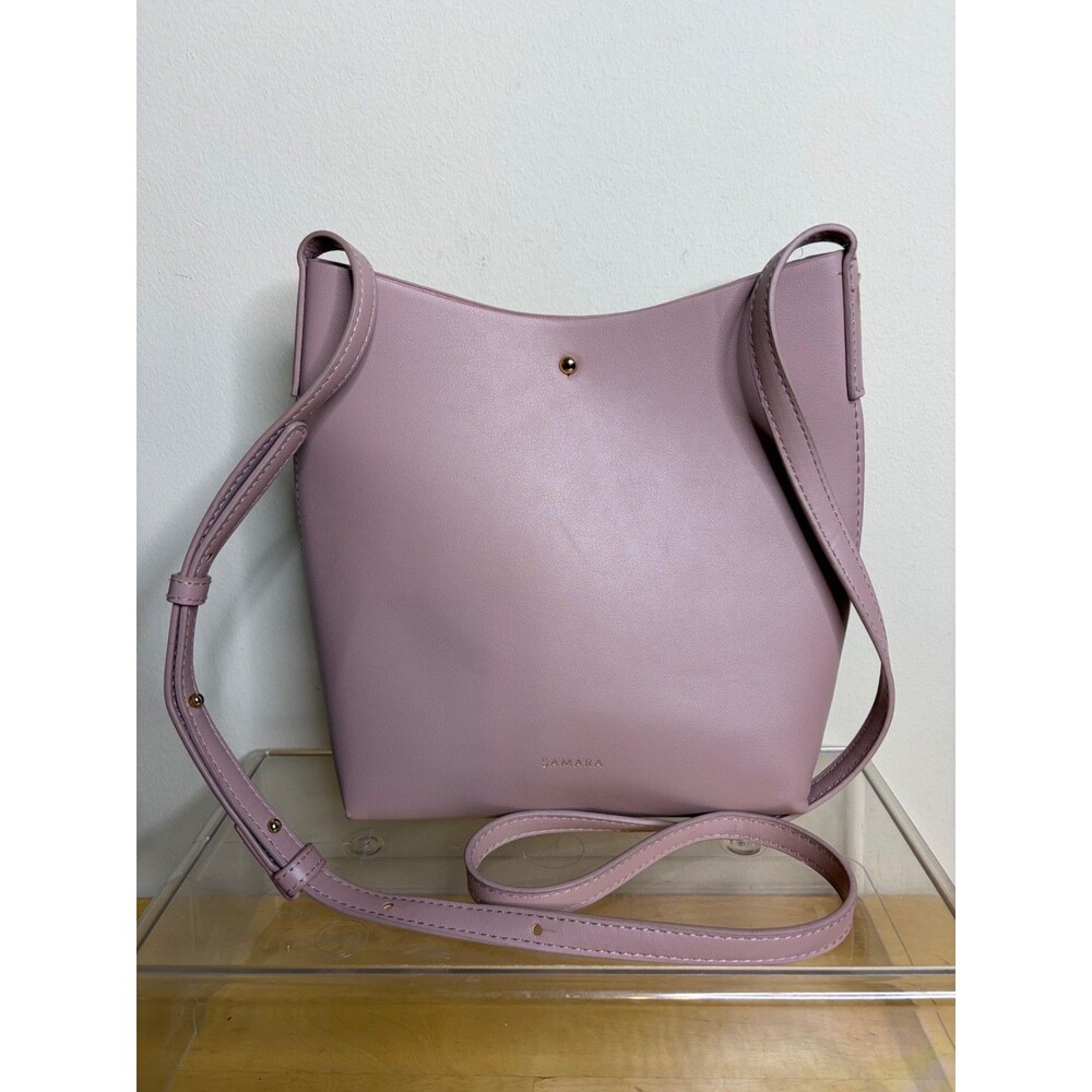 Samara Peony Pink Vegan Leather Crossbody Bag